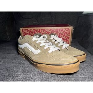 BRAND NEW Vans Caldrone Suede Gum Olive Men’s Shoes VN000CSPOLV Size 11.5